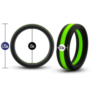 Performance - Silicone Go Pro Cock Ring - Black/green/black - MyPleasure