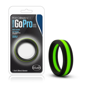Performance - Silicone Go Pro Cock Ring - Black/green/black - MyPleasure