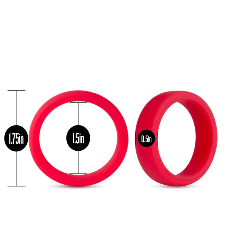 Performance - Silicone Go Pro Cock Ring - Red - MyPleasure