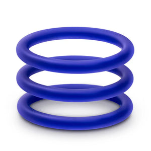 Performance - Vs1 Pure Premium Silicone Cockrings - Medium - Indigo - MyPleasure