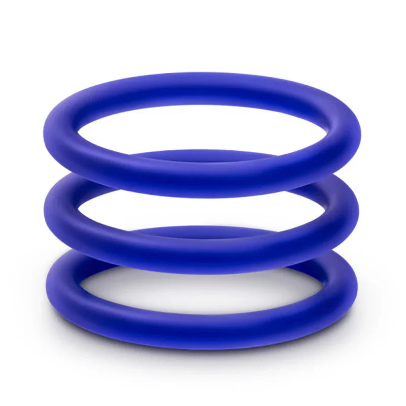 Performance - Vs1 Pure Premium Silicone Cockrings - Medium - Indigo - MyPleasure
