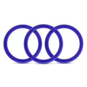 Performance - Vs1 Pure Premium Silicone Cockrings - Medium - Indigo - MyPleasure