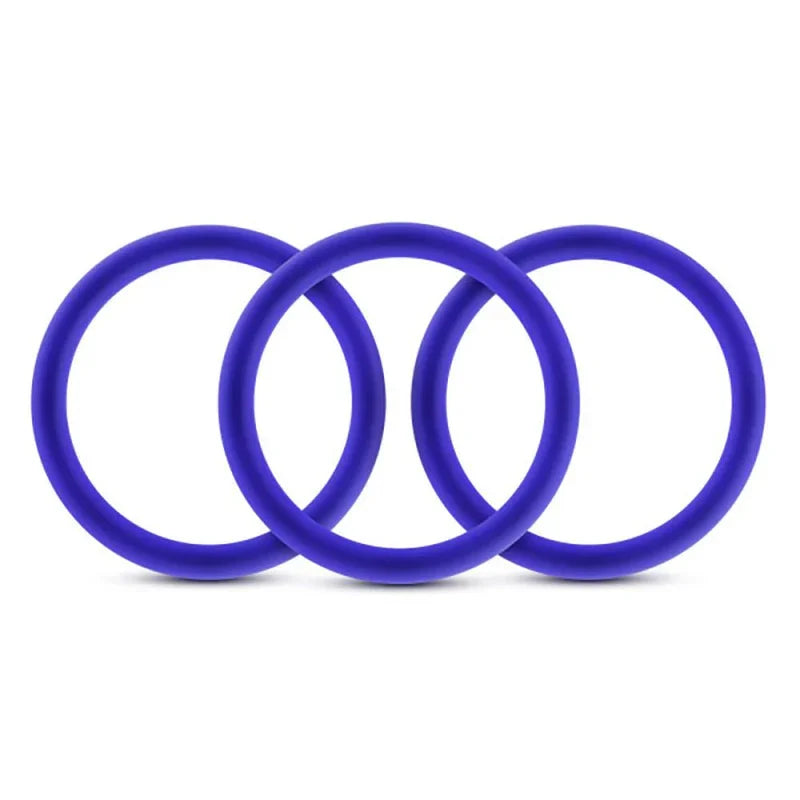 Performance - Vs1 Pure Premium Silicone Cockrings - Medium - Indigo - MyPleasure