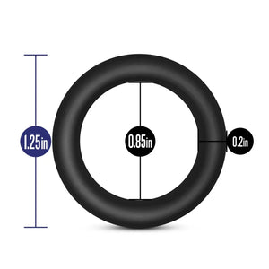 Performance - Vs2 Pure Premium Silicone Cockrings - Small - Black - MyPleasure