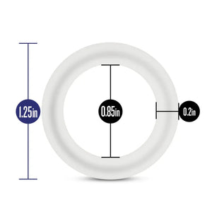 Performance - Vs2 Pure Premium Silicone Cockrings - Small - White - MyPleasure