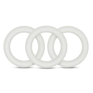 Performance - Vs2 Pure Premium Silicone Cockrings - Small - White - MyPleasure
