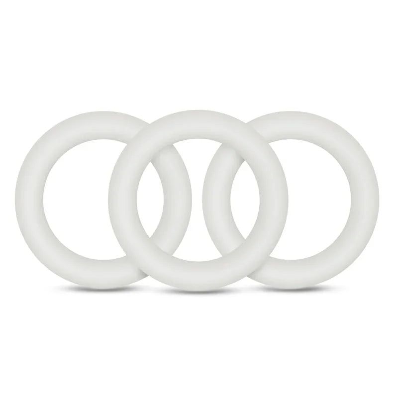 Performance - Vs2 Pure Premium Silicone Cockrings - Small - White - MyPleasure