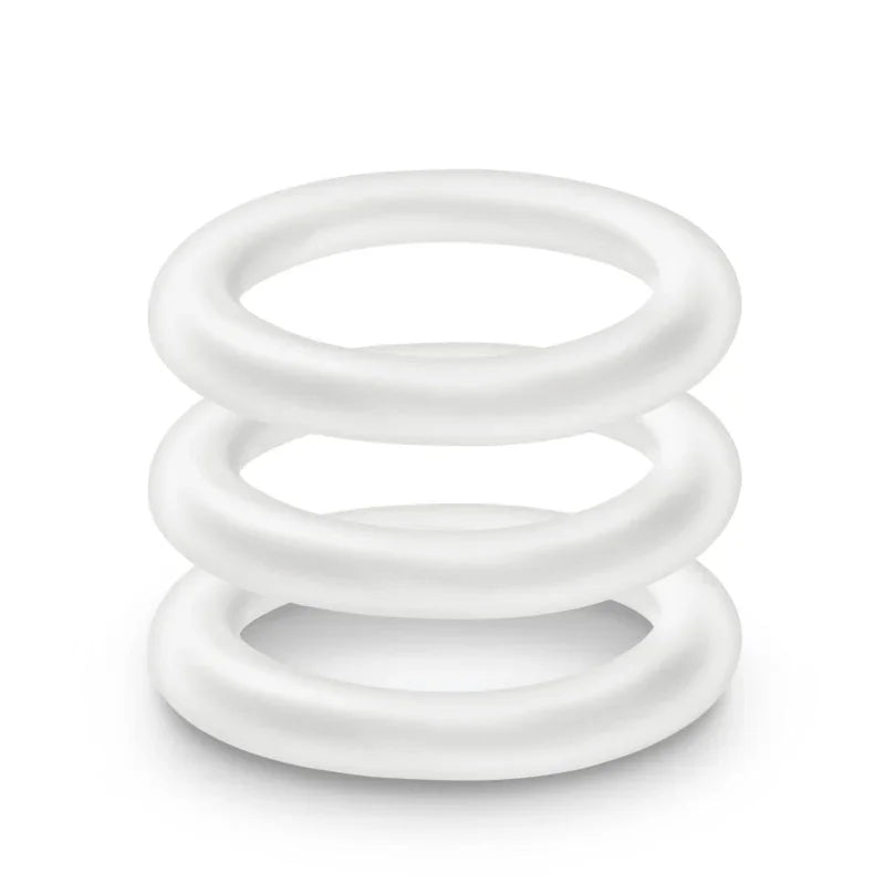 Performance - Vs2 Pure Premium Silicone Cockrings - Small - White - MyPleasure