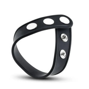 Performance - Vs5 - Silicone 3 - Snap Cock Strap - Black - MyPleasure