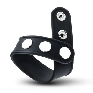 Performance - Vs5 - Silicone 3 - Snap Cock Strap - Black - MyPleasure