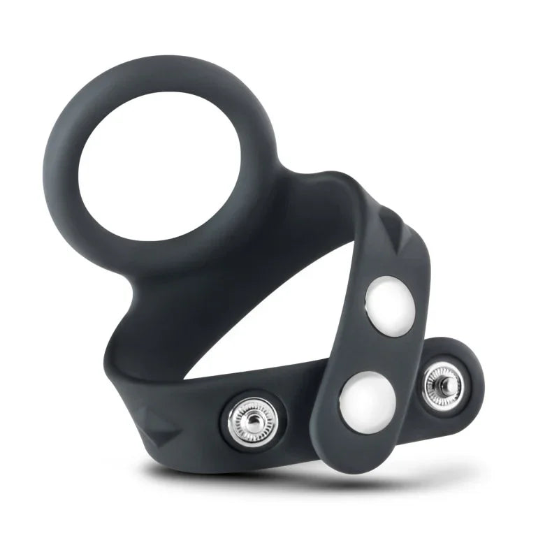 Performance - Vs7 - Silicone Cock & Ball Strap Large - Black - MyPleasure