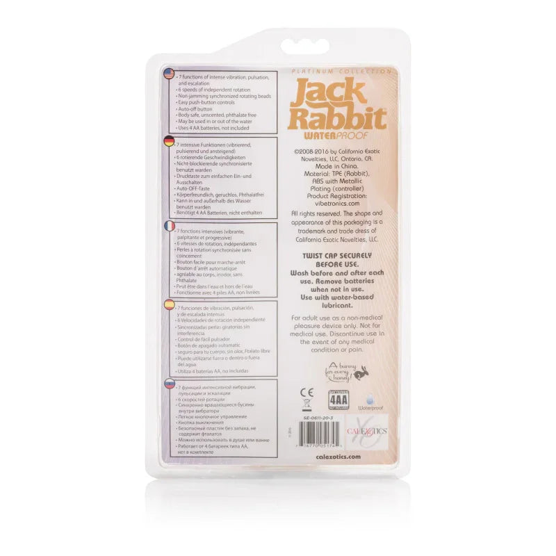 Platinum Jack Rabbit - Gold - MyPleasure