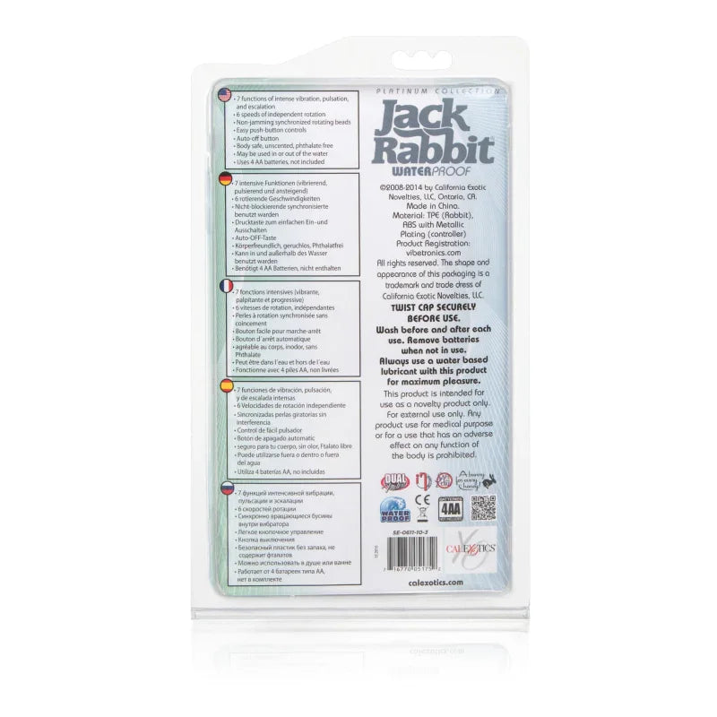 Platinum Jack Rabbit - Silver - MyPleasure