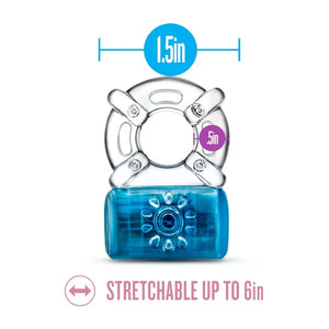 Play With Me - Pleaser Rechargeable C-Ring - Blue - MyPleasure