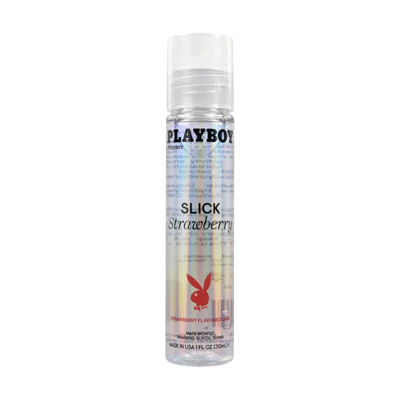 Playboy Pleasure Slick Strawberry Flavored Lubricant 1 Oz - MyPleasure