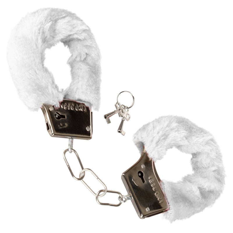 Playful Furry Cuffs - White