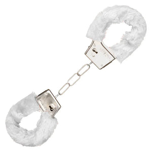 Playful Furry Cuffs - White - MyPleasure