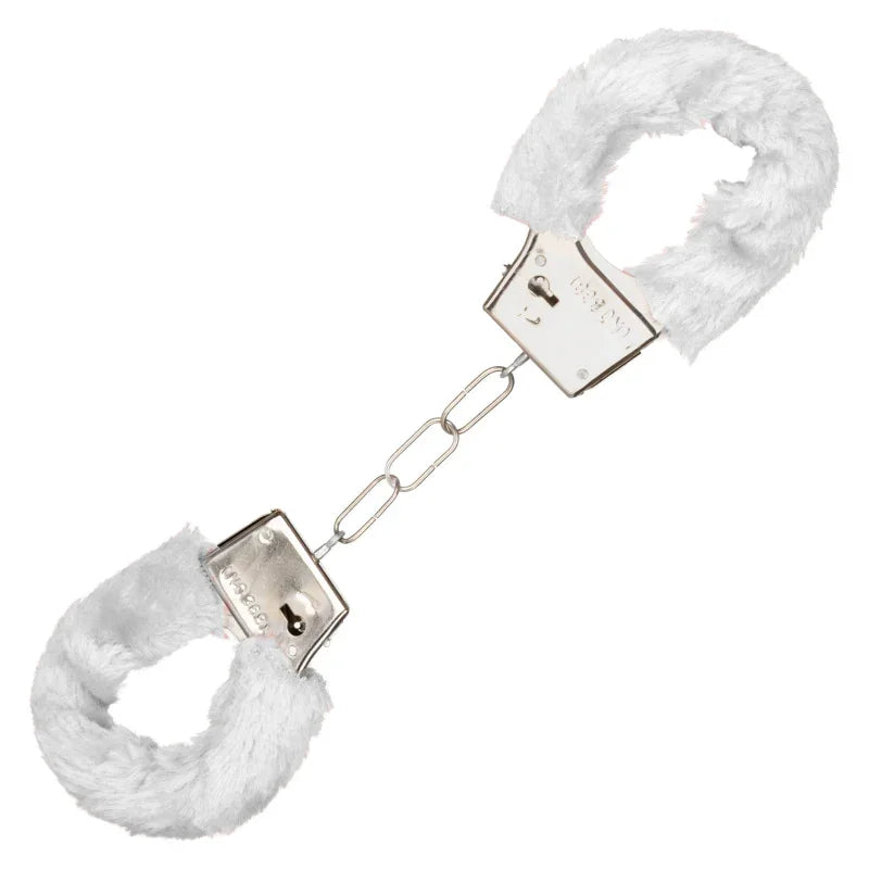 Playful Furry Cuffs - White - MyPleasure