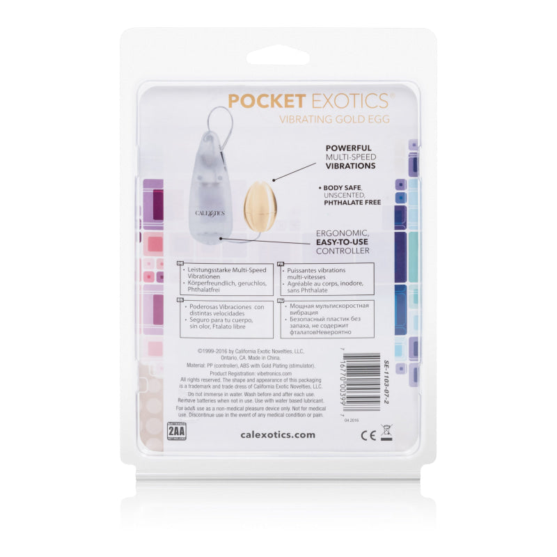 Pocket Exotics Vibrating Egg - Gold