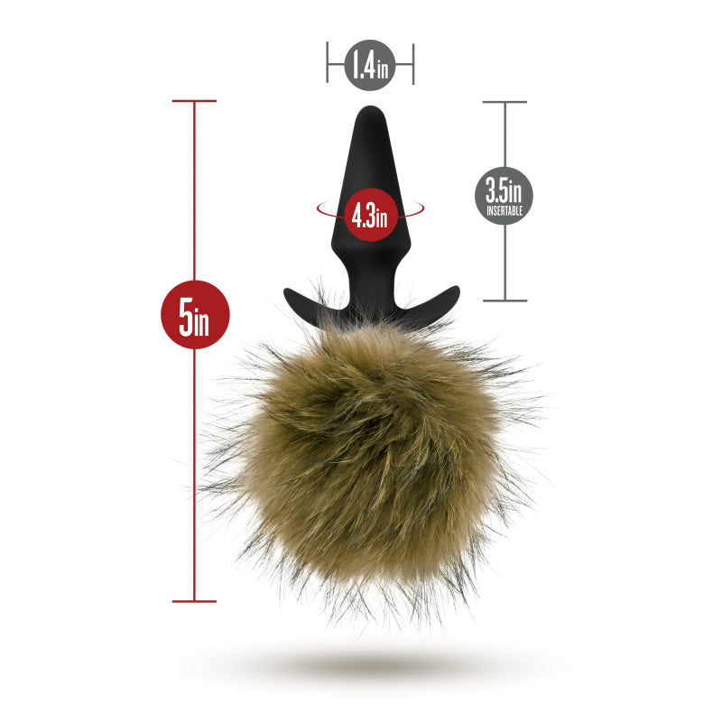 Pom Plugs Fur Pom Pom - Brown