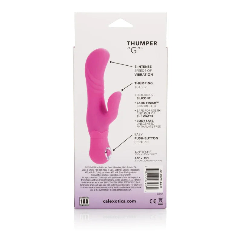 Posh Silicone Thumper G - Pink - MyPleasure