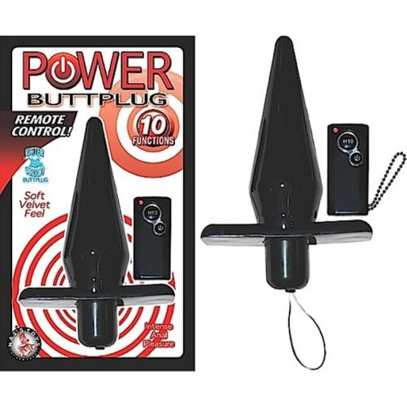 Power Buttplug Remote Control - Black