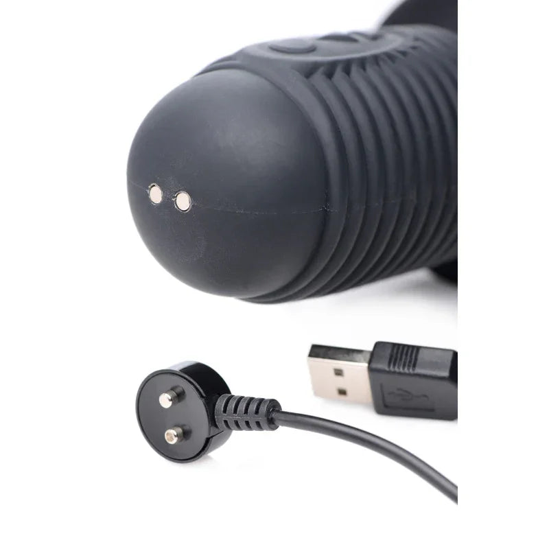 Power Pounder Vibrating and Thrusting Silicone Dildo - MyPleasure