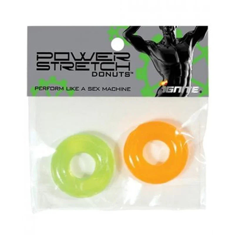 Power Stretch Donuts - 2 Pack - Orange and Green - MyPleasure