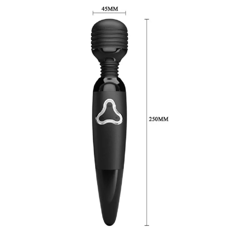 Pretty Love Body Wand With Led Light - Black - MyPleasure