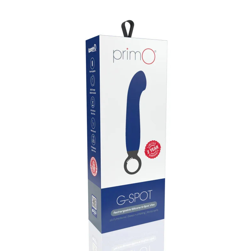 Primo G-Spot Rechargeable Vibrator - Blueberry - MyPleasure