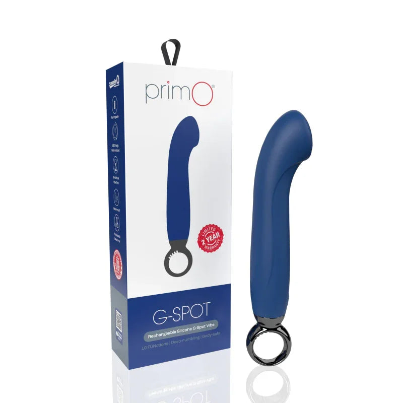 Primo G-Spot Rechargeable Vibrator - Blueberry - MyPleasure