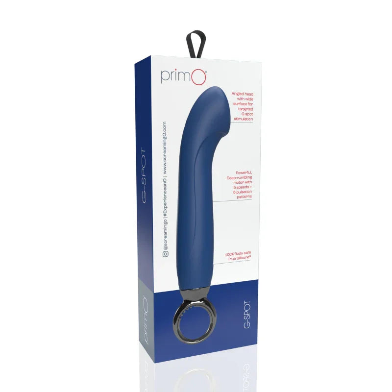 Primo G-Spot Rechargeable Vibrator - Blueberry - MyPleasure