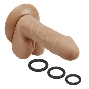 Pro Sensual Series 6 Inch Silicone Pro Odorless Dong - Tan - MyPleasure