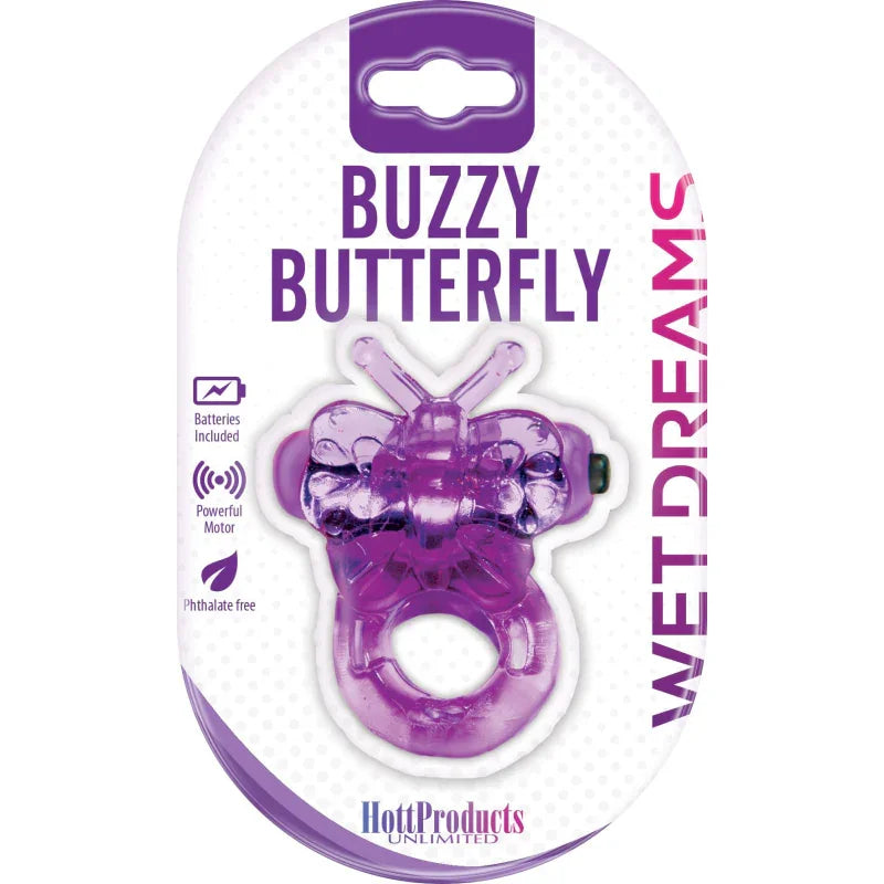 Purrfect Pet Buzzy Butterfly - Purple - MyPleasure