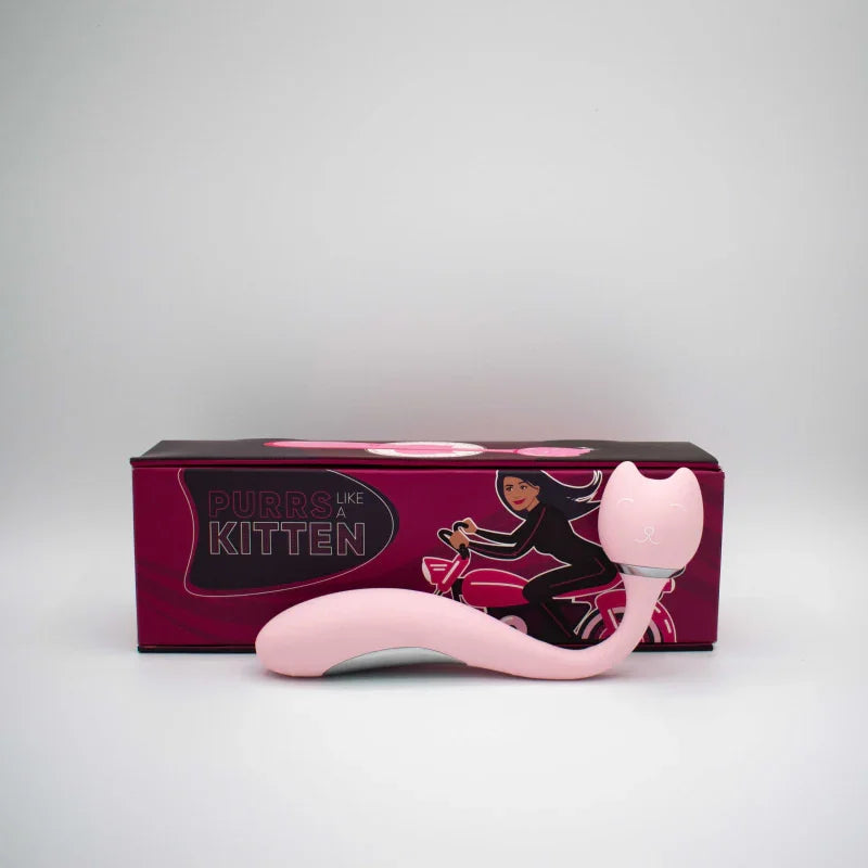 Purrs Like a Kitten Wand Vibrator - Pink - MyPleasure