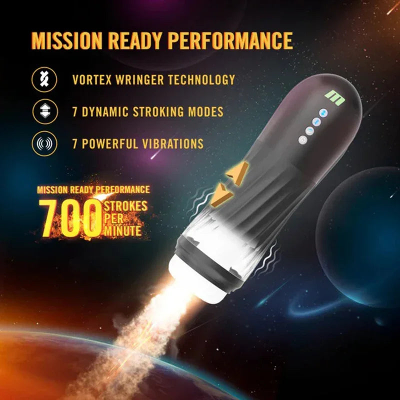 Quantumx Triple Action Automatic Stroker - Black - MyPleasure