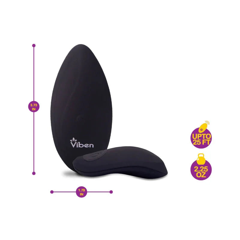 Racy Remote Control 10 Function Panty Vibe - Black - MyPleasure