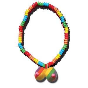 Rainbow Boobie Candy Necklace - MyPleasure