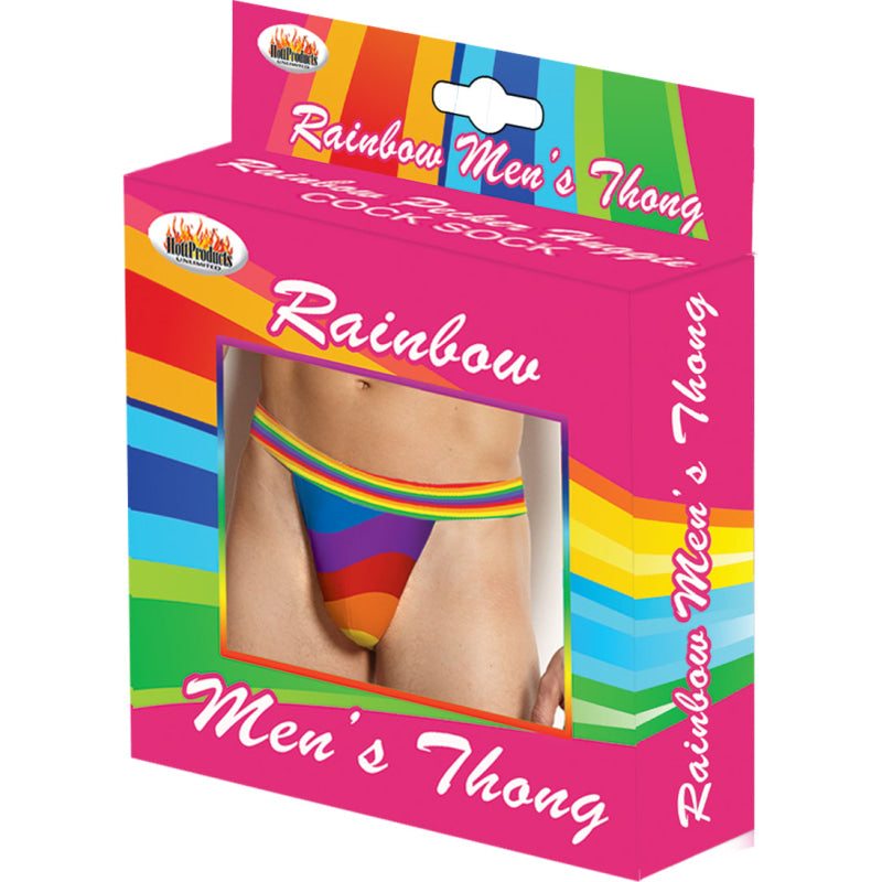 Rainbow Mens Thong