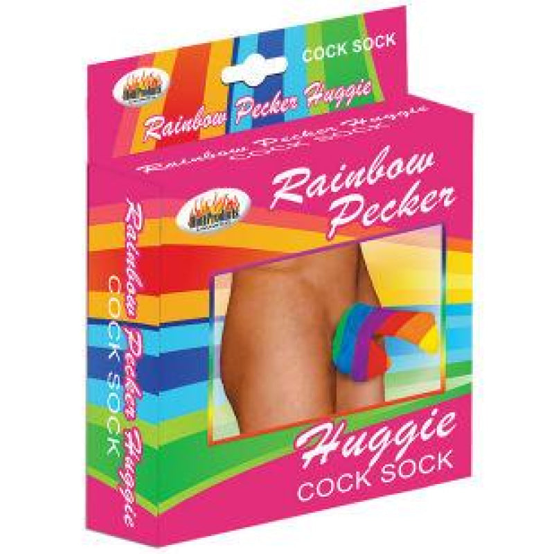 Rainbow Pecker Huggie Sock