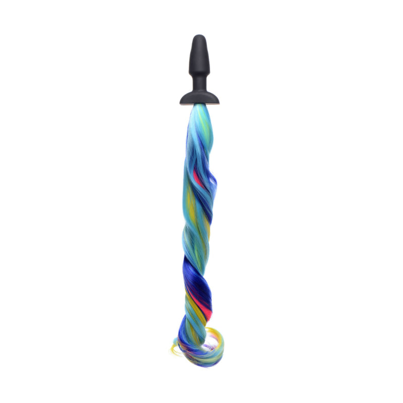 Rainbow Pony Tail Anal Plug