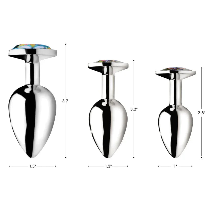 Rainbow Prism Gem Anal Plug - Large - MyPleasure