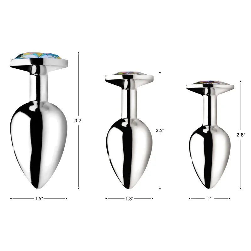 Rainbow Prism Gem Anal Plug - Small - MyPleasure
