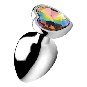 Rainbow Prism Heart Anal Plug - Large - MyPleasure