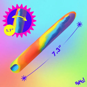 Rainbow Silicone Vibrator - MyPleasure