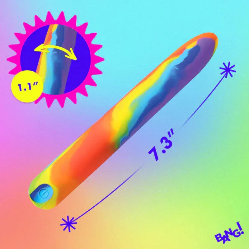 Rainbow Silicone Vibrator - MyPleasure