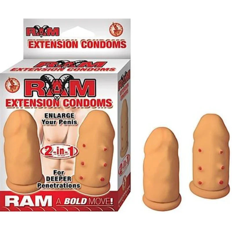 Ram Extension Condoms - Flesh - MyPleasure