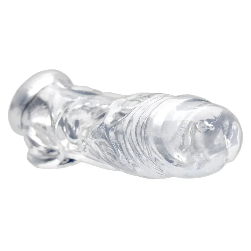 Realistic Clear Penis Enhancer and Ball Stretcher - MyPleasure