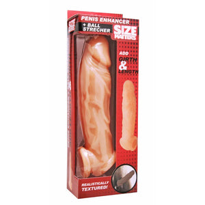 Realistic Flesh Penis Enhancer and Ball Stretcher - MyPleasure