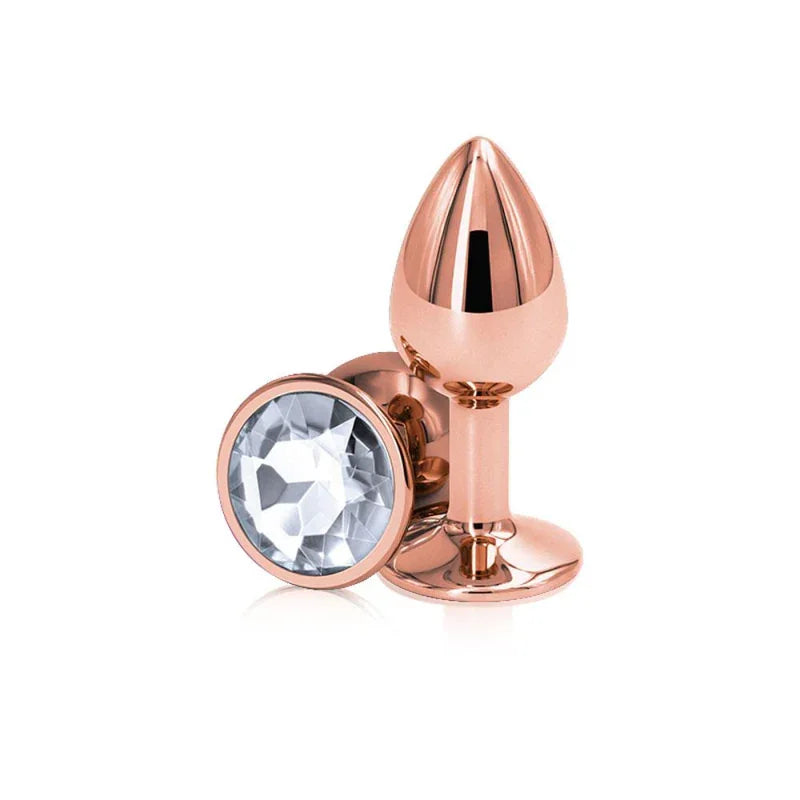 Rear Assets - Rose Gold - Small - Clear - MyPleasure